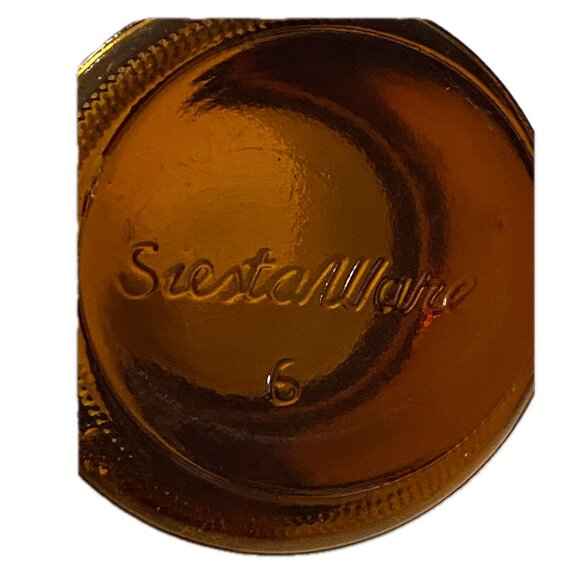 VTG Siesta Ware Tumbler Amber Glass w Walnut Wood Veneer Wrap Jacket - Picture 3 of 11